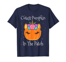 Ladda upp bild till gallerivisning, Halloween Unicorn Cutest Pumpkin In The Patch Girls Kids  T-Shirt 332763
