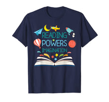 Ladda upp bild till gallerivisning, Reading Powers Imagination Books Bibliophile Teacher T-Shirt 398057

