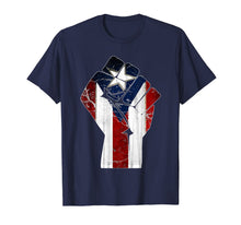 Ladda upp bild till gallerivisning, Puerto Rico Resiste Boricua Flag TShirt Fist T-Shirt 86050
