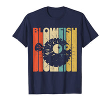 Ladda upp bild till gallerivisning, Vintage Retro Blowfish Silhouette T-Shirt 362119
