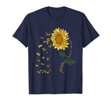 Ladda upp bild till gallerivisning, Sunflower Childhood Cancer Awareness Gold Ribbon T-shirt 175623
