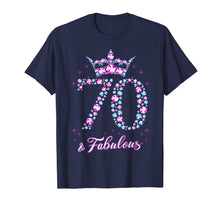 Ladda upp bild till gallerivisning, 70 years old &amp; Fabulous Funny Womens 70th Birthday Gifts T-Shirt-354860
