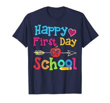 Ladda upp bild till gallerivisning, Happy First Day Of School Fun Tshirt Gifts Teacher &amp; Student 76871
