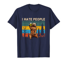 Ladda upp bild till gallerivisning, I Hate People - Bear Drinking Beer Tshirt Funny Gifts T-Shirt 560970
