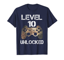 Ladda upp bild till gallerivisning, Level 10 Unlocked Boys 10th Birthday 10 Year Old Gamer Gift  T-Shirt 462617
