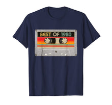 Ladda upp bild till gallerivisning, Best Of 1980 40th Birthday Gifts Cassette Tape Vintage T-Shirt-87736
