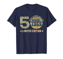 Ladda upp bild till gallerivisning, 50th Birthday Gifts 50 Years Old August 1969 Limited Edition T-Shirt 165163
