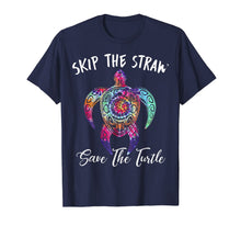 Ladda upp bild till gallerivisning, Womans Hippy Gift Shirt Skip a Straw Save a Turtle T-Shirt 111258
