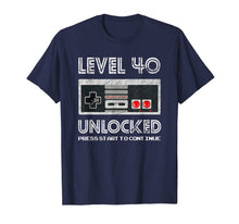 Ladda upp bild till gallerivisning, 40 Year Old Fourty Birthday Gift Level 40 unlocked gamer T-Shirt-201277
