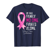 Ladda upp bild till gallerivisning, In This Family No One Fights Alone Breast Cancer Awareness T-Shirt 755234
