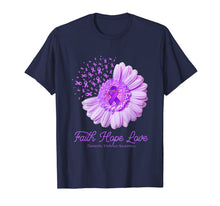 Ladda upp bild till gallerivisning, Faith Hope Love Domestic Violence Awareness Flower Ribbon T-Shirt 358886
