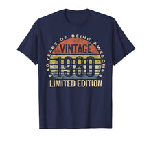 Ladda upp bild till gallerivisning, 40 Year Old Gifts Vintage 1980 Limited Edition 40th Birthday T-Shirt-210554
