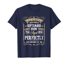 Ladda upp bild till gallerivisning, September 1939 80th Birthday Gift 80 Year Old Men Women T-Shirt 138436
