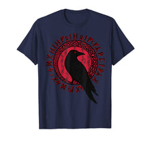 Ladda upp bild till gallerivisning, Odin Ravens Huginn &amp; Muninn VEGVISIR TShirt Vikings Myth Tee 384540
