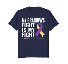 Ladda upp bild till gallerivisning, Funny shirts V-neck Tank top Hoodie sweatshirt usa uk au ca gifts for My Grandpa's Fight is My Fight Bladder Cancer Awareness Tee 2276809
