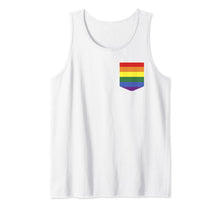Ladda upp bild till gallerivisning, Pocket Rainbow Flag Retro Gay LGBT Pride Month Support Gift Tank Top 34475

