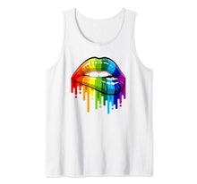 Ladda upp bild till gallerivisning, Lgbt Rainbow Lips Pride for Gay Homosexual Lesbian T-Shirt Tank Top 38578
