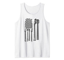 Ladda upp bild till gallerivisning, Guitar Plectrum Art | American Flag Band Art Gift Tank Top 545228
