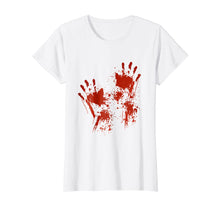 Ladda upp bild till gallerivisning, Funny shirts V-neck Tank top Hoodie sweatshirt usa uk au ca gifts for Halloween T-Shirt Blood Hands Costume Zombie Outfit 2602291
