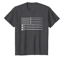 Ladda upp bild till gallerivisning, Fly Rod Fishing American Flag T-Shirt 132788
