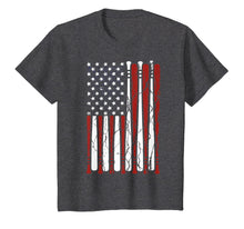 Ladda upp bild till gallerivisning, Vintage American Flag Baseball Men Boys Apparel Dad 4th July T-Shirt 110366
