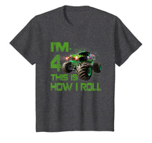 Ladda upp bild till gallerivisning, Im 4 This Is How I Roll 4 Years Old 4th Birthday T-Shirt 120273
