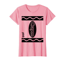 Ladda upp bild till gallerivisning, Pink Crayon Box Halloween Costume Couple Group T-Shirt 24795
