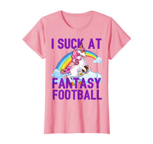 Ladda upp bild till gallerivisning, I Suck at Fantasy Football Unicorn Rainbow Loser Shirt Men 62325
