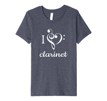 Ladda upp bild till gallerivisning, Funny shirts V-neck Tank top Hoodie sweatshirt usa uk au ca gifts for I Heart Clarinet T Shirt Love Music Treble Bass Instrument 2229359
