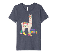 Ladda upp bild till gallerivisning, Funny shirts V-neck Tank top Hoodie sweatshirt usa uk au ca gifts for Retro llama Roller Skate Derby 70s 80s Gift girl Premium T-Shirt 1363798
