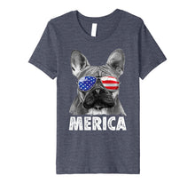 Ladda upp bild till gallerivisning, French Bulldog 4th of July T shirt Merica Men Women USA Flag Premium T-Shirt 959626
