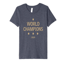 Ladda upp bild till gallerivisning, US women's soccer team win world champions four title 2019 Premium T-Shirt 109120
