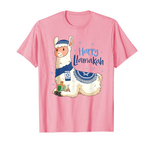 Funny shirts V-neck Tank top Hoodie sweatshirt usa uk au ca gifts for Funny Hanukkah Llama Pun Happy Llamakah Gifts T-Shirt 247893