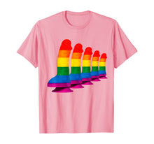 Ladda upp bild till gallerivisning, Rainbow Dildo TShirt &amp; Lesbian Gay Be Ladyboy LGBTQ Pride T-Shirt312478
