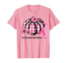 Ladda upp bild till gallerivisning, In October We Wear Pink Pumpkin Breast Cancer Leopard Gift T-Shirt 227255
