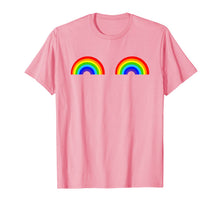 Ladda upp bild till gallerivisning, Gay Les Pride Rainbow Boobs T-Shirt LGBT Pride 23511
