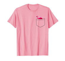 Ladda upp bild till gallerivisning, Mini Pink Flamingo Shirt Pocket Pet Rose Feather Gold Shirt 734600
