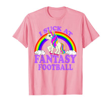 Ladda upp bild till gallerivisning, I Suck At Fantasy Football T Shirt Funny Unicorn Draft Party 799074
