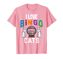Ladda upp bild till gallerivisning, I Love Bingo And Cats Animal Cat Lover Funny Graphic T-shirt 1152875

