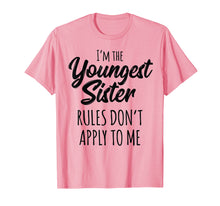 Ladda upp bild till gallerivisning, Funny shirts V-neck Tank top Hoodie sweatshirt usa uk au ca gifts for Youngest Sister Shirt Rules Don't Apply To Me Sibling Tshirt 687820
