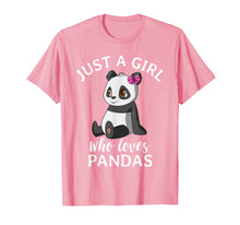 Ladda upp bild till gallerivisning, Cute Panda T Shirts For Girls Just A Girl Who Loves Pandas
