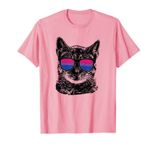 Ladda upp bild till gallerivisning, Bisexual Gay Pride Cat LGBT Sunglasses t shirt 76216
