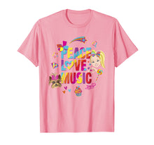 Ladda upp bild till gallerivisning, Funny shirts V-neck Tank top Hoodie sweatshirt usa uk au ca gifts for JoJo Siwa Peace Love Music Rainbow Sticker Graphic T-Shirt 1569553
