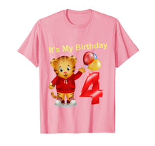 Ladda upp bild till gallerivisning, Funny shirts V-neck Tank top Hoodie sweatshirt usa uk au ca gifts for Vebyhogh - Daniel Tiger 4 Yr Old Kids Birthday T Shirt 3248767
