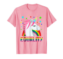 Ladda upp bild till gallerivisning, Equality Rainbow Flag Shirt Unicorn LGBT Gay Pride T-Shirt 261711
