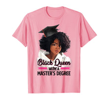 Ladda upp bild till gallerivisning, Black Queen Masters Degree Tshirt Best Graduation Gifts
