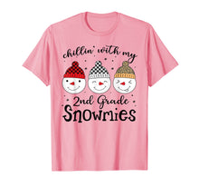 Ladda upp bild till gallerivisning, Chillin&#39; With My 2nd Grade Snowmies Christmas Teacher Gifts T-Shirt-1679960
