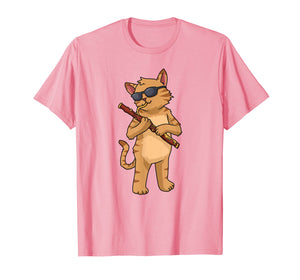 Cat Bassoon Shirt Women Men Jazz Music Cat Gifts Bassoonist T-Shirt-4003634