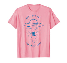 Ladda upp bild till gallerivisning, Keep Our Sea Plastic Free Turtle TShirt 64865
