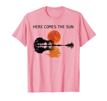 Ladda upp bild till gallerivisning, Here Comes The Sun Guitar Shadow Sunset T-Shirt 160083

